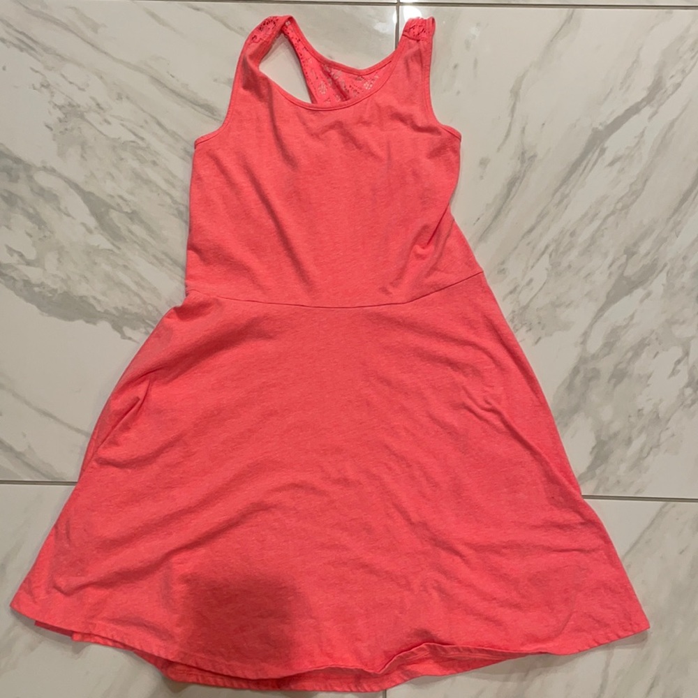 Girls coral dress